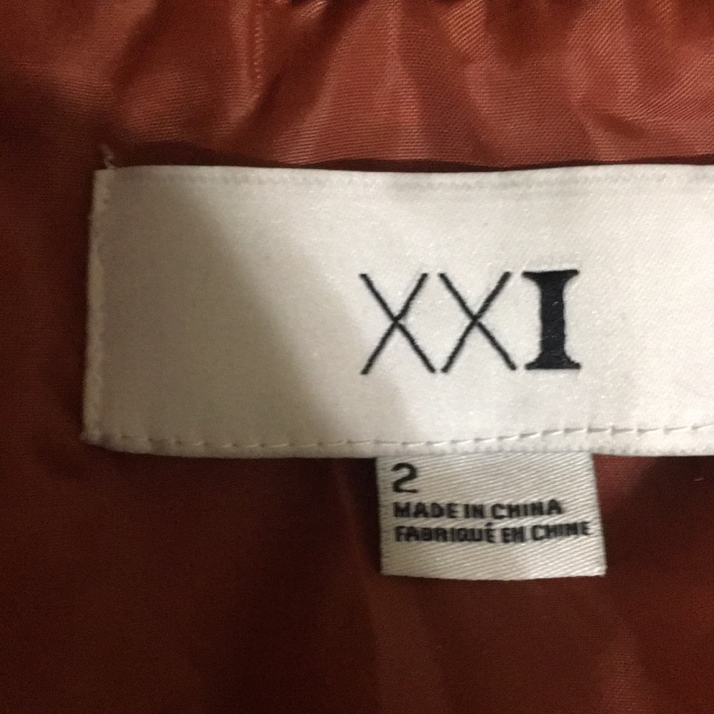 Ladies burnt orange light weight z size 2 pea coat hooded. - Picture 3 of 8